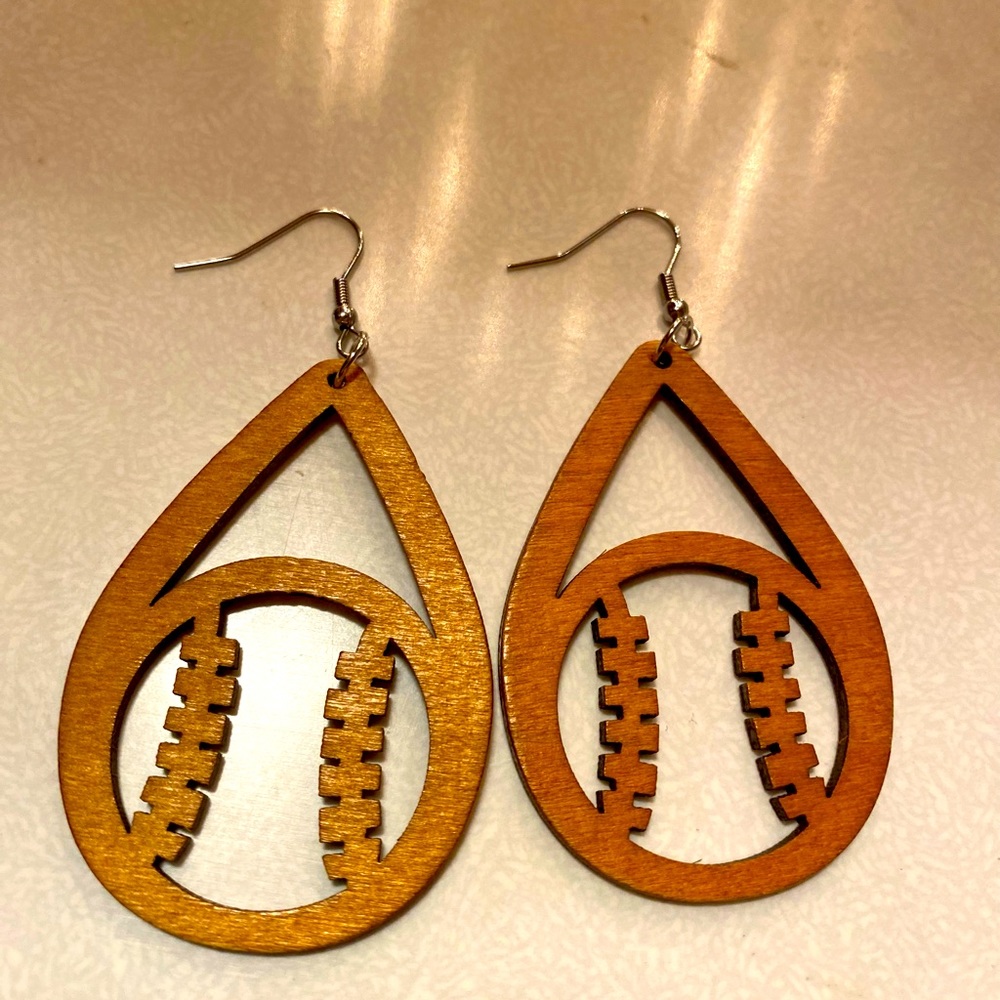 ⚾️ Wood Baseball Earrings ⚾️
